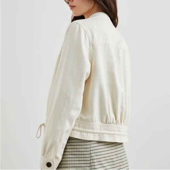 Rails Alma Cotton Blend Jacket in Stone White - Picture 11 of 16
